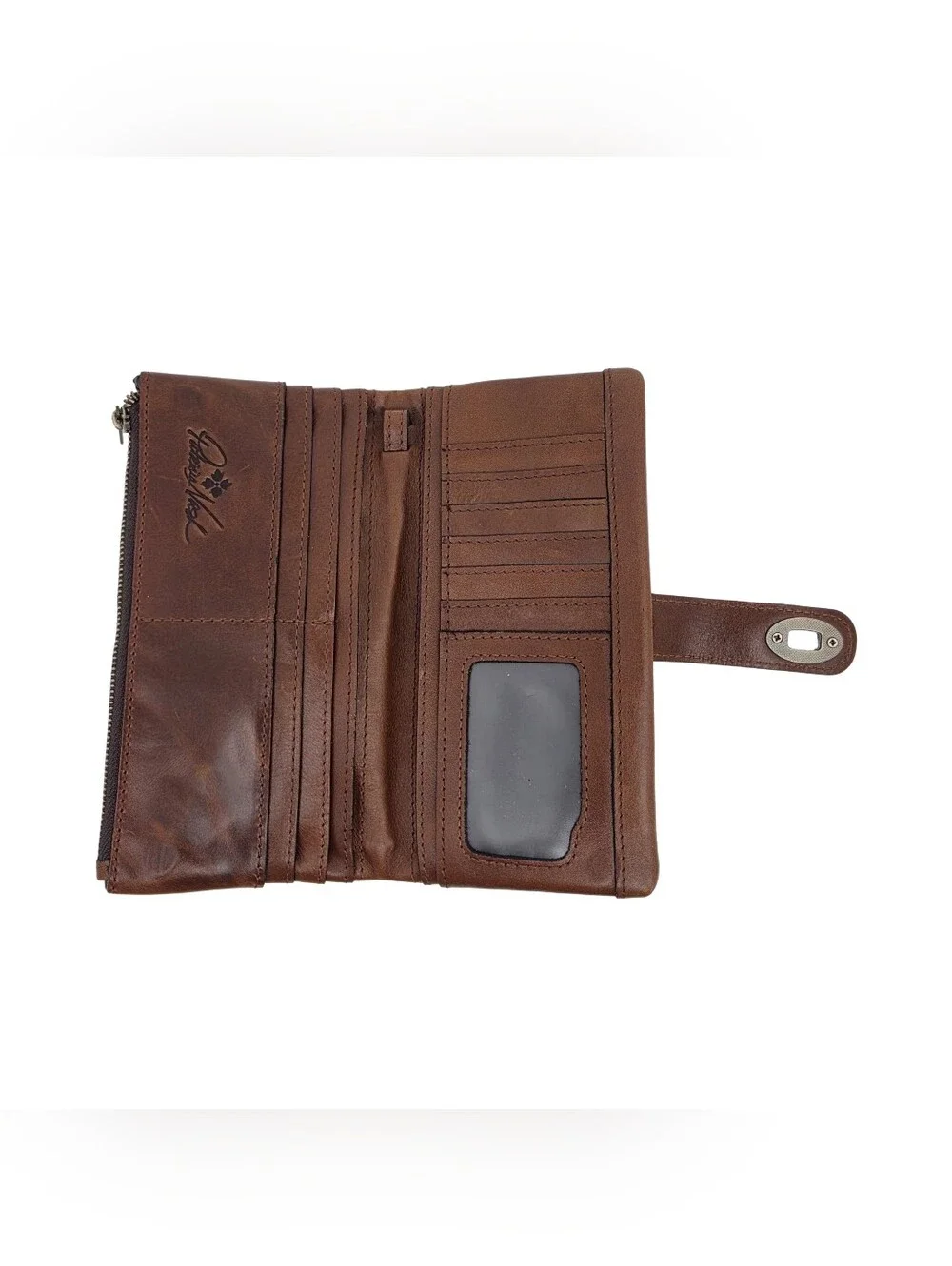Patrcia Nash Annesley Leather Western Lace Floral Wallet Wristlet